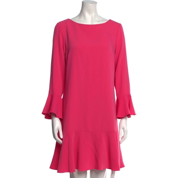 Sail to Sable Pink Long Sleeve Peplum Dress - Picture 4 of 10
